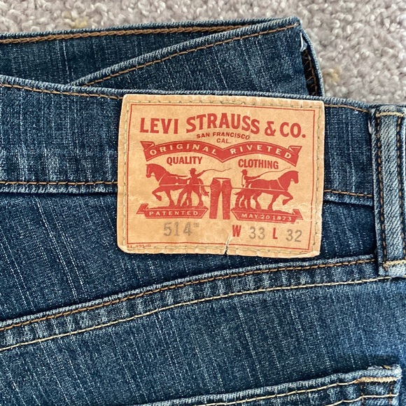 Men Straight leg jeans dark wash - Picture 3 of 4